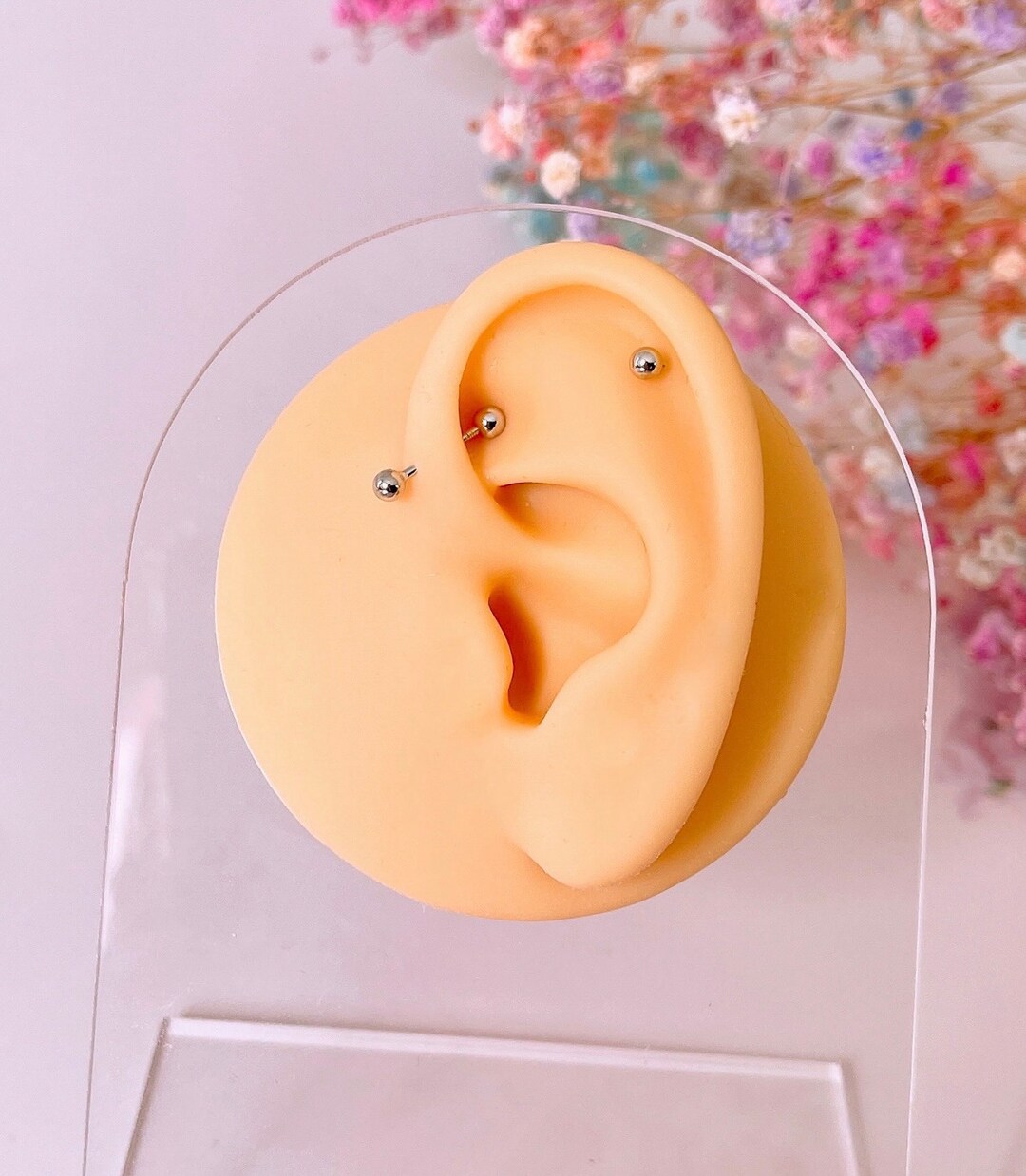 Barbell Helix Piercing Tragus Piercing Cartilage Barbell Etsy