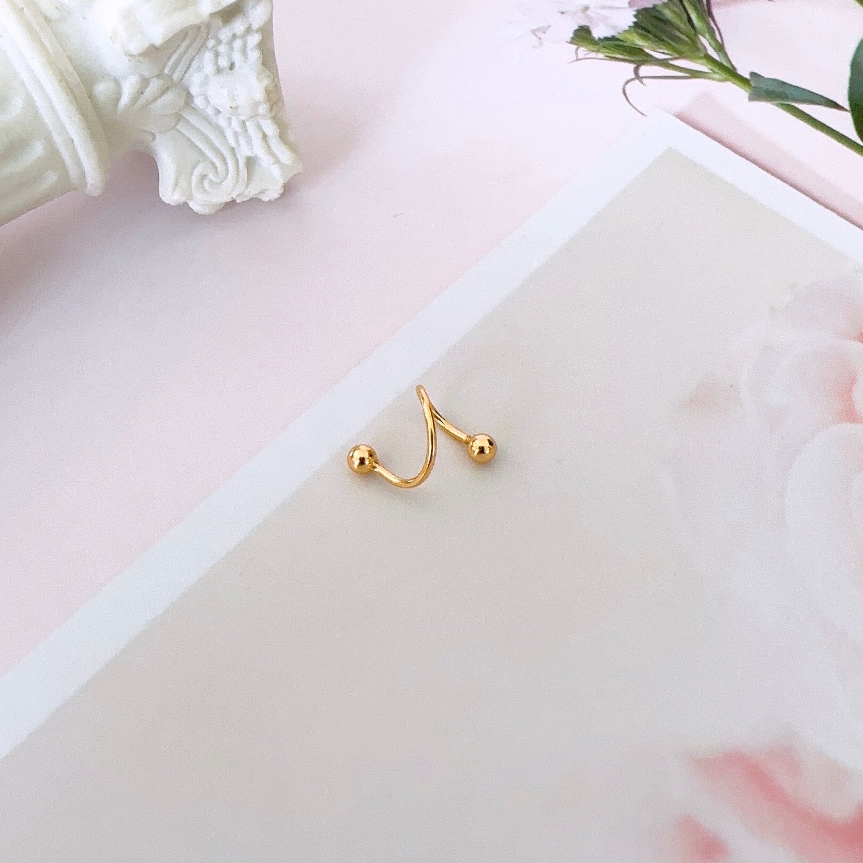 Dilatatori Finti Per Orecchie Set Paia In Acciaio/acrilico (6mm)