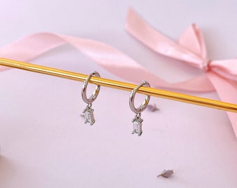 ORAZIO Orecchini A Polsino Dell'orecchio In Argento Sterling 925 CZ