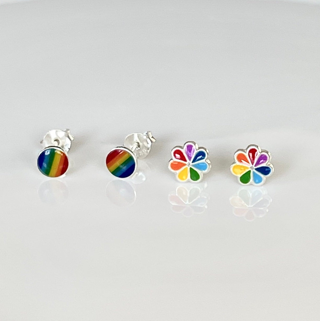 Katy Craig Orecchini Arcobaleno In Argento Sterling 925 Per Donna E Bambina – Eleganti E Delicati, Confezione Regalo Inclusa
