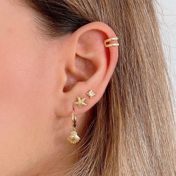 イヤリング Tiny Star Ear Cuff Set TINNY EAR CUFF(2JE0182)K10 イヤーカフ｜スタージュエリー公式