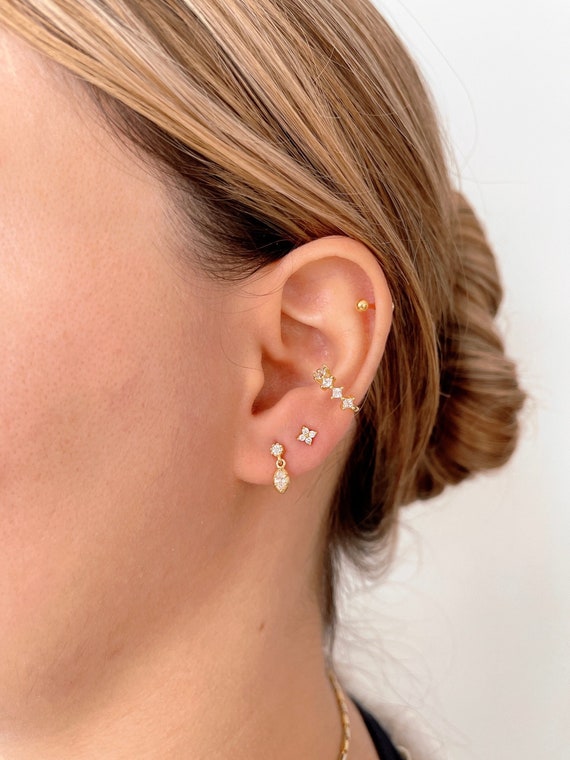 Orecchini Pendenti Quadrati In Argento 925 Con Zirconi – Gocce Eleganti Per Donna, Chiusura Francese