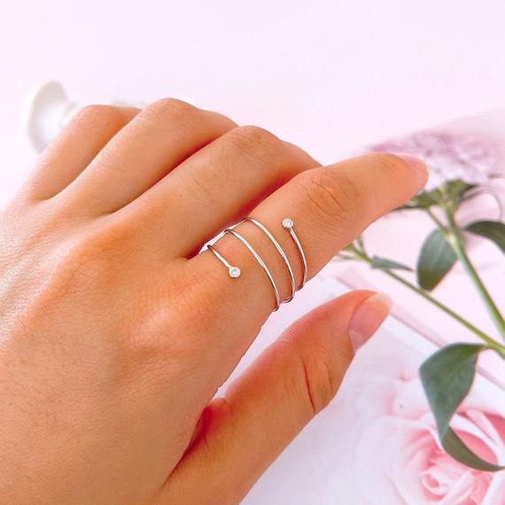 Sterling Silver Fan Tail Swirl Ring Sterling Silver Fan Tail Swirl Ring