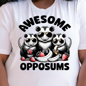 Funny Opossum Png, Awesome Opossum Design, Cool Sunglasses, Fruit Lover Cute Animal Png
