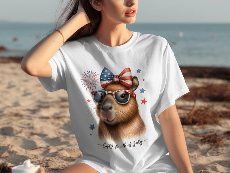 Patriotic Sloth T-Shirt, Cute Animal 4th of July Tee, Independence Day Shirt, Fireworks Graphic Top, USA Flag Design, Summer Apparel