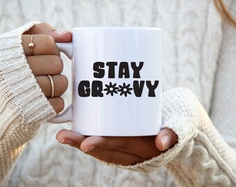 Stay Groovy SVG, Hippie SVG, Daisy Svg, Stay Groovy Tee Svg Teen Girl Gifts, Retro SVG, 70s Svg, Positive Svg Cricut Cut File