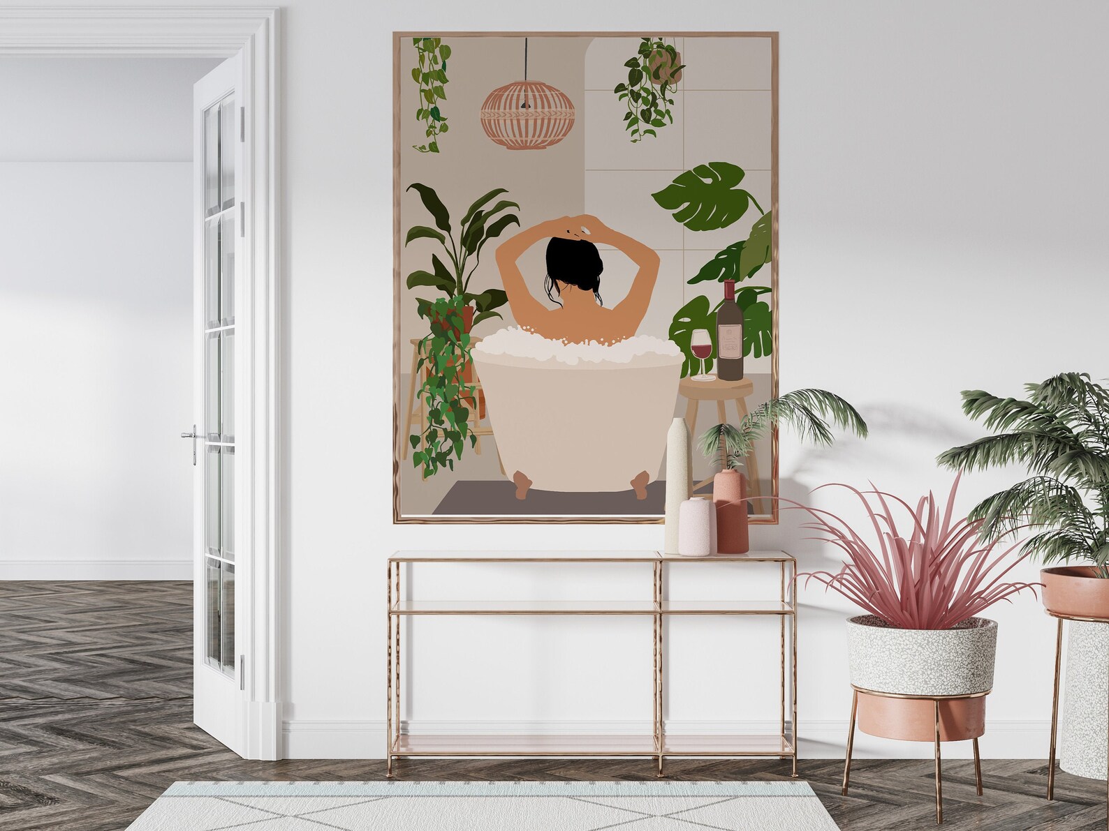 Bathroom Wall DecorBlack Woman ArtWoman in Etsy