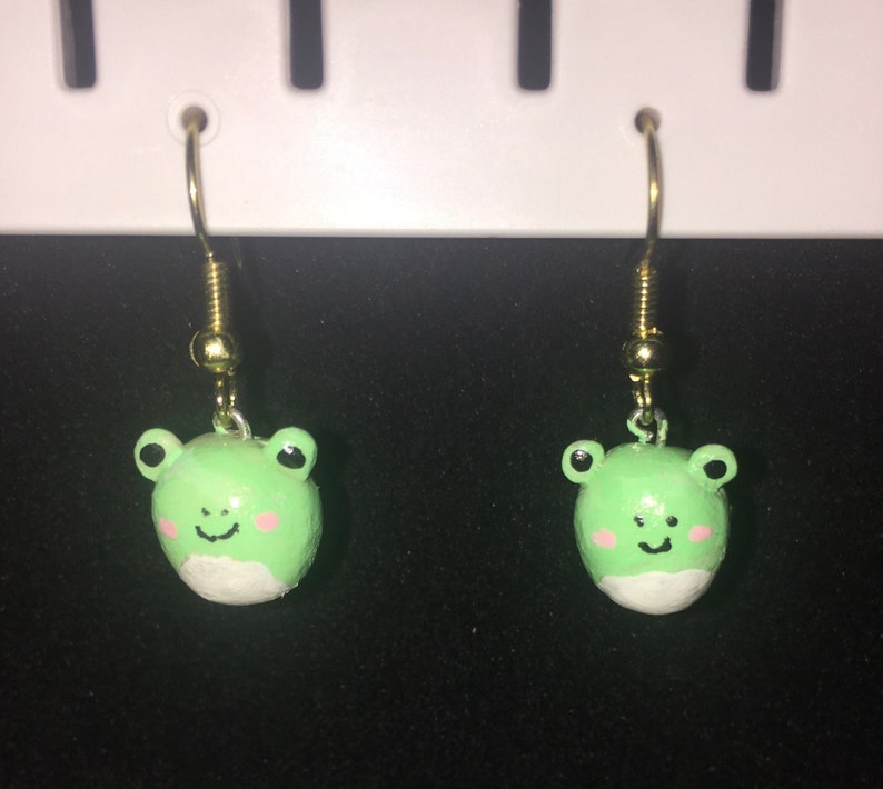 Wendy the Frog Squishmallow Earrings