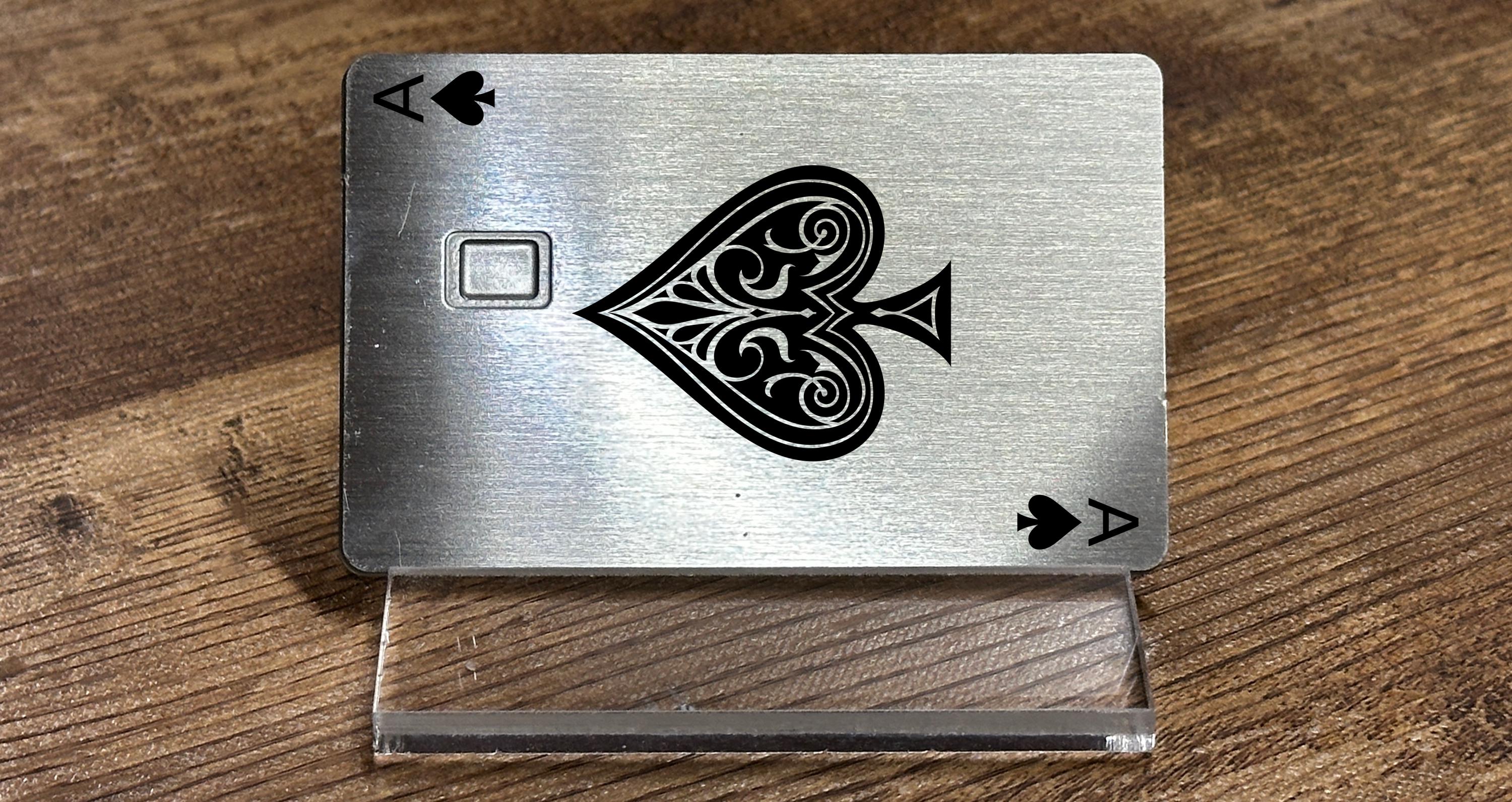 Custom Metal Credit Card, Laser Etched Stainless Steel, Personalized Gift -  Etsy
