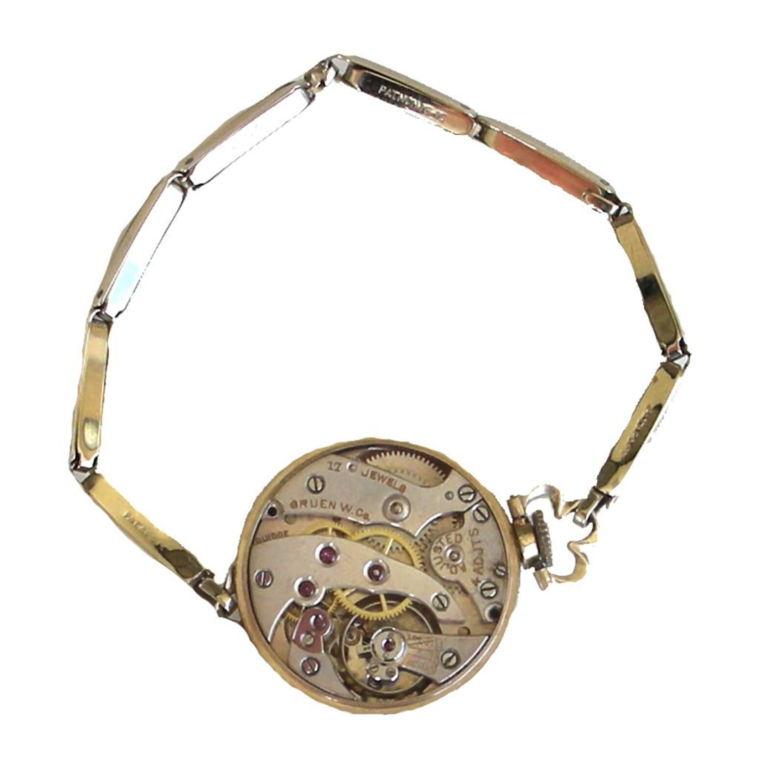 Rare Vintage Pocket/wrist Watch Ladies 14K White Gold Gruen Watch From