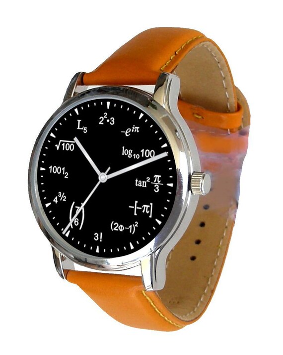 math equation wrist watch