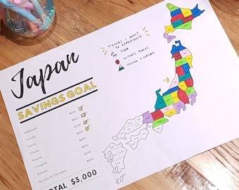 Saving Goal Tracker - Japan 3.000 Dollar