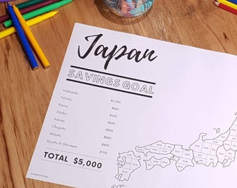 5.000 Dollar Ersparnis Goal Tracker - Japan