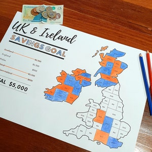 Savings Goal Tracker - UK & Irland 5.000 Dollar