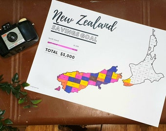 3.000 Dollar Ersparnis Goal Tracker - Neuseeland