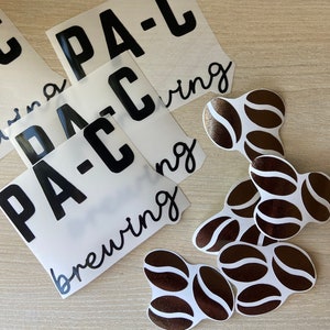 Autocollants PA-C personnalisés « Brewing », autocollants pour tasses, ordinateurs portables, ordinateurs portables, classeurs, Tumblrs