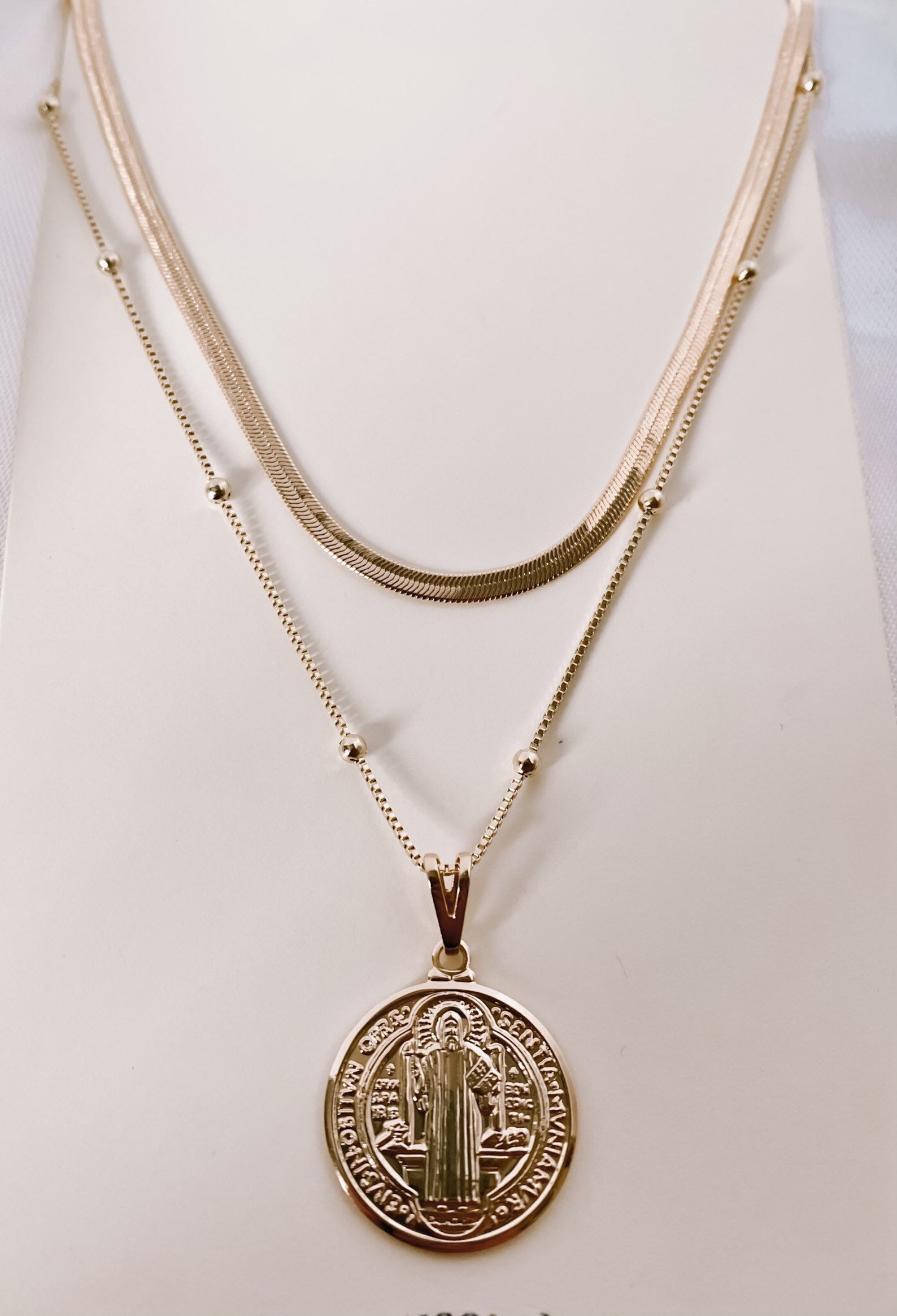 Herringbone Necklace Gold Snake Chain Layering Necklace Gold Etsy