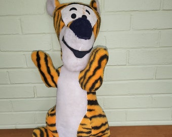 Vintage Tigger Stuffed Animal Walt Disney Plush Large 21'' Foam Cotton 1970s T6