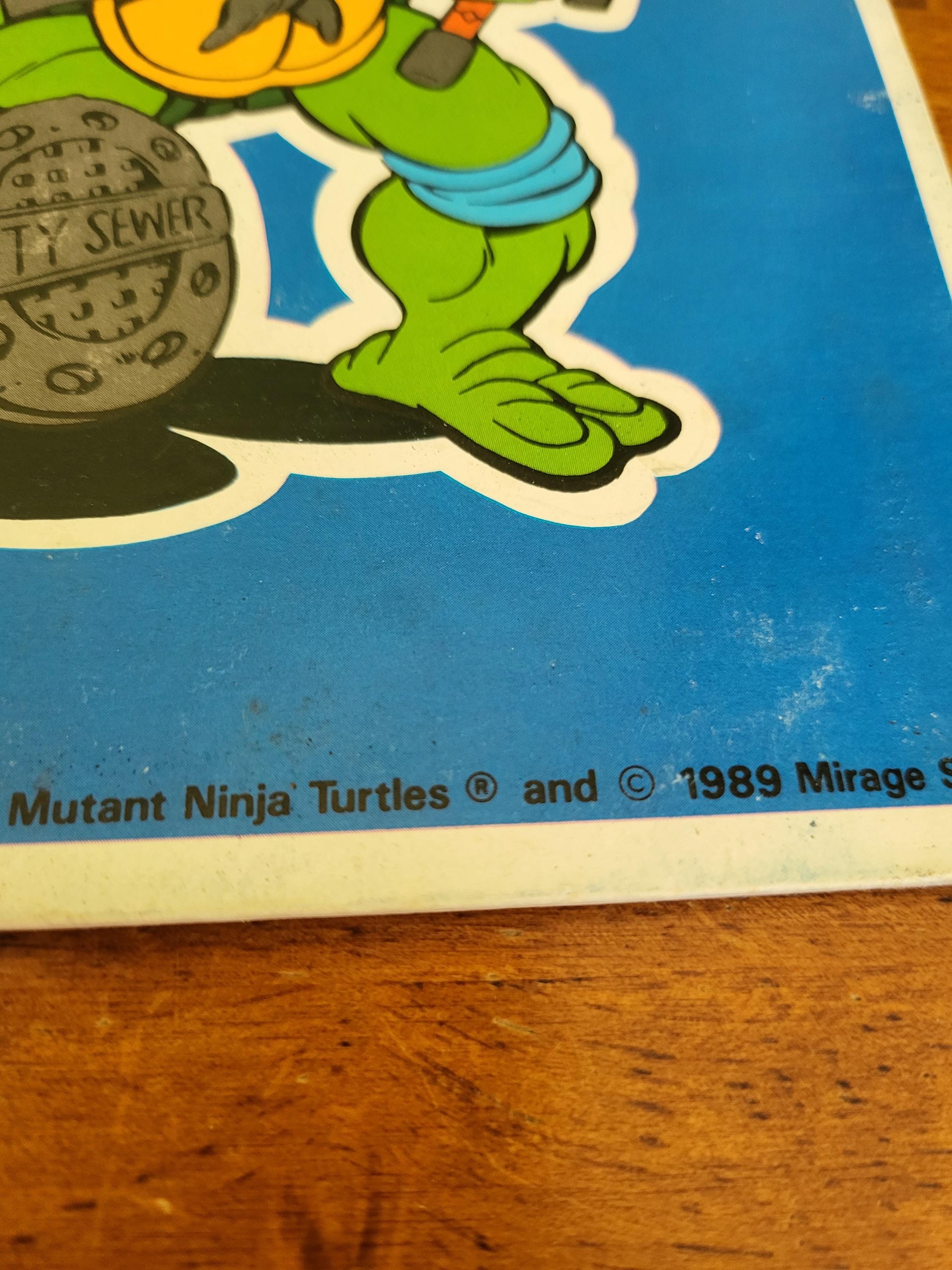 Bretelles Vintage Tortues Ninja 1989 Mirage Raphaël Vert élastique Clip Ajustable