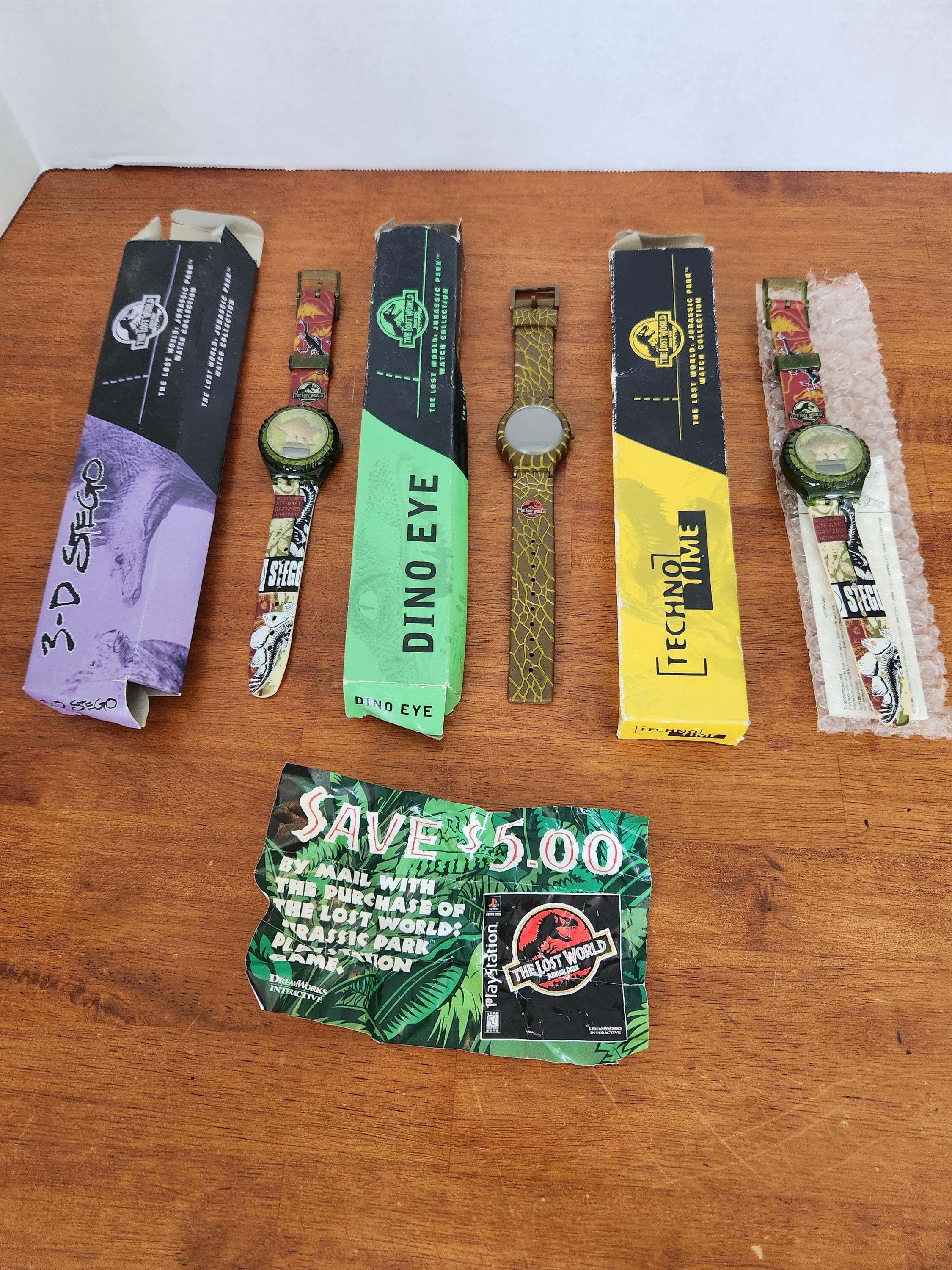 The Lost World Jurassic Park Burger King Watches - Etsy