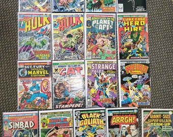 Marvel BRONZE AGE Lot x 17 Iron Fist Dazzler Hulk JIM Strange Cage Fury Conan W3