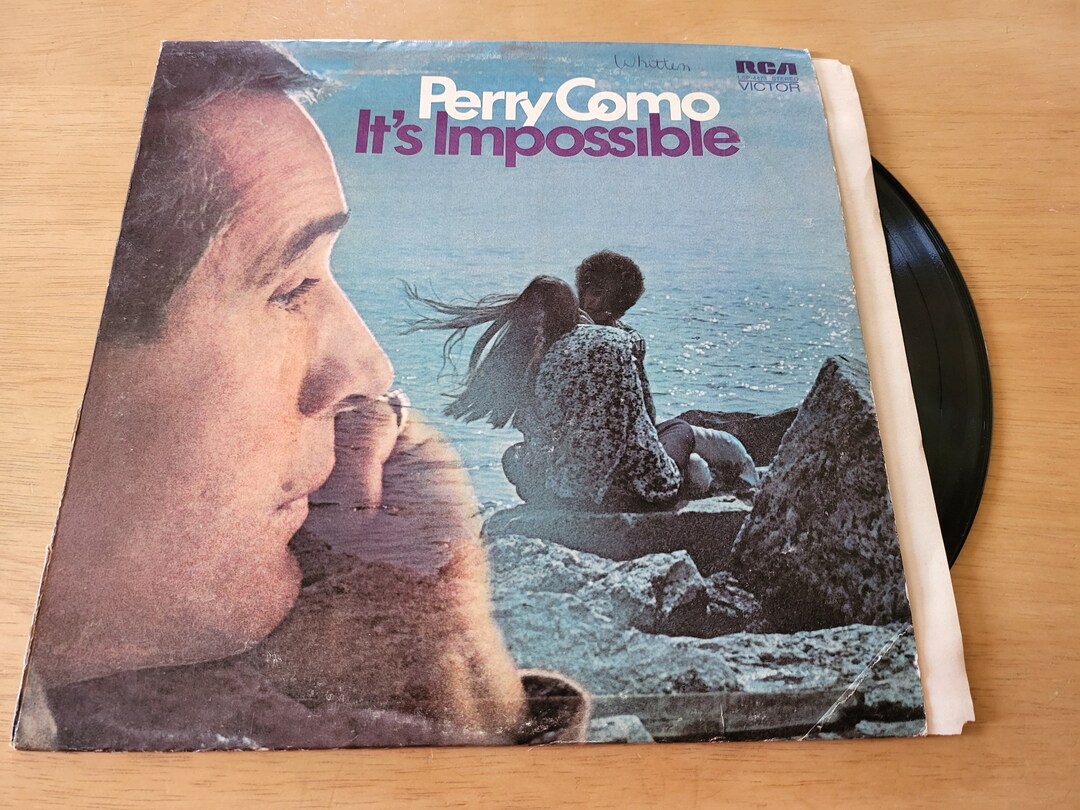 Perry Como It s Impossible LP 1970 RCA LSP 4473 Stereo Pop Vinyl Record Perry como it s impossible lp 1970 rca lsp 4473 stereo pop vinyl record