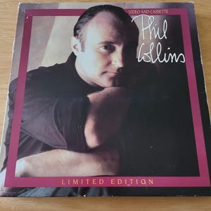 Phil Collins Cassette VHS Box Set Limited Edition Atlantic Records 50173-0 LPB