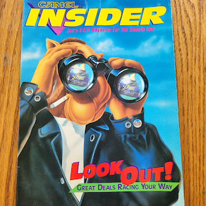 1994 Camel Insider Magazine Advertisement Tobacco Joe Camel 1990s Camel Art P1b
