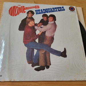 The Monkees Headquarters LP Vinyl 1967 Colgems Records COM-103 Shrink Wrap LP9