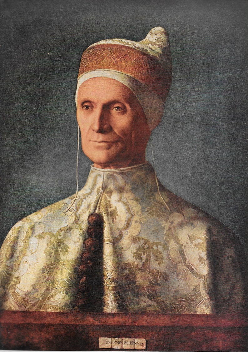 Portrait of the Doge Loredano by Giovanni Bellini Vintage - Etsy