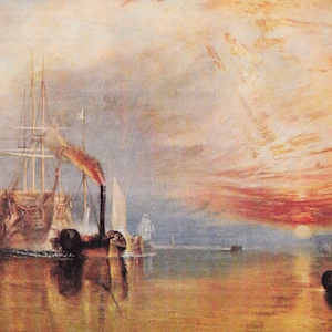 The Fighting Temeraire by Turner Vintage Print 1939 Art Print 10 x 7''