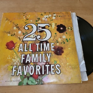25 All Time Family Favorites LP All Disc Records ADS-1 Various Hits Vinyl LP4