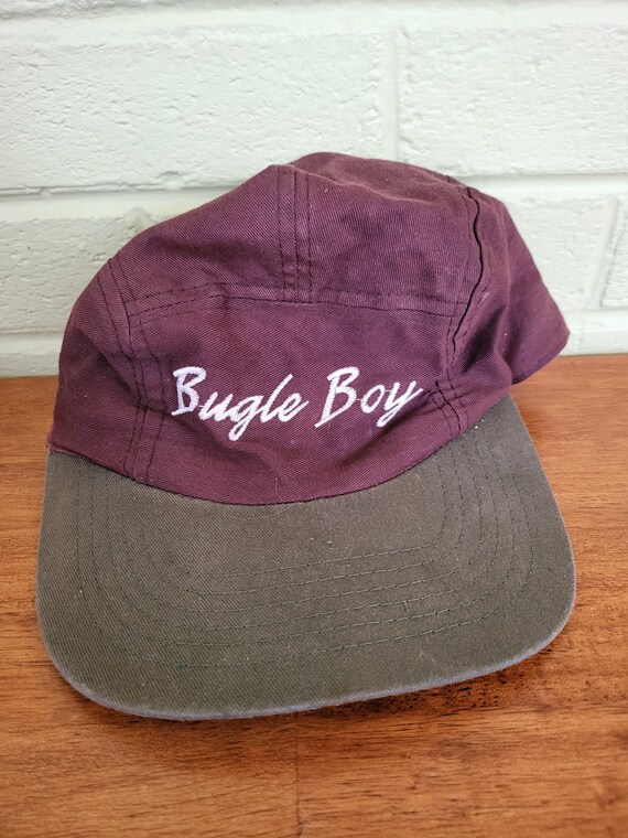 Vintage Bugle Boy Hat Cap One Size BROWN 80s 90s U