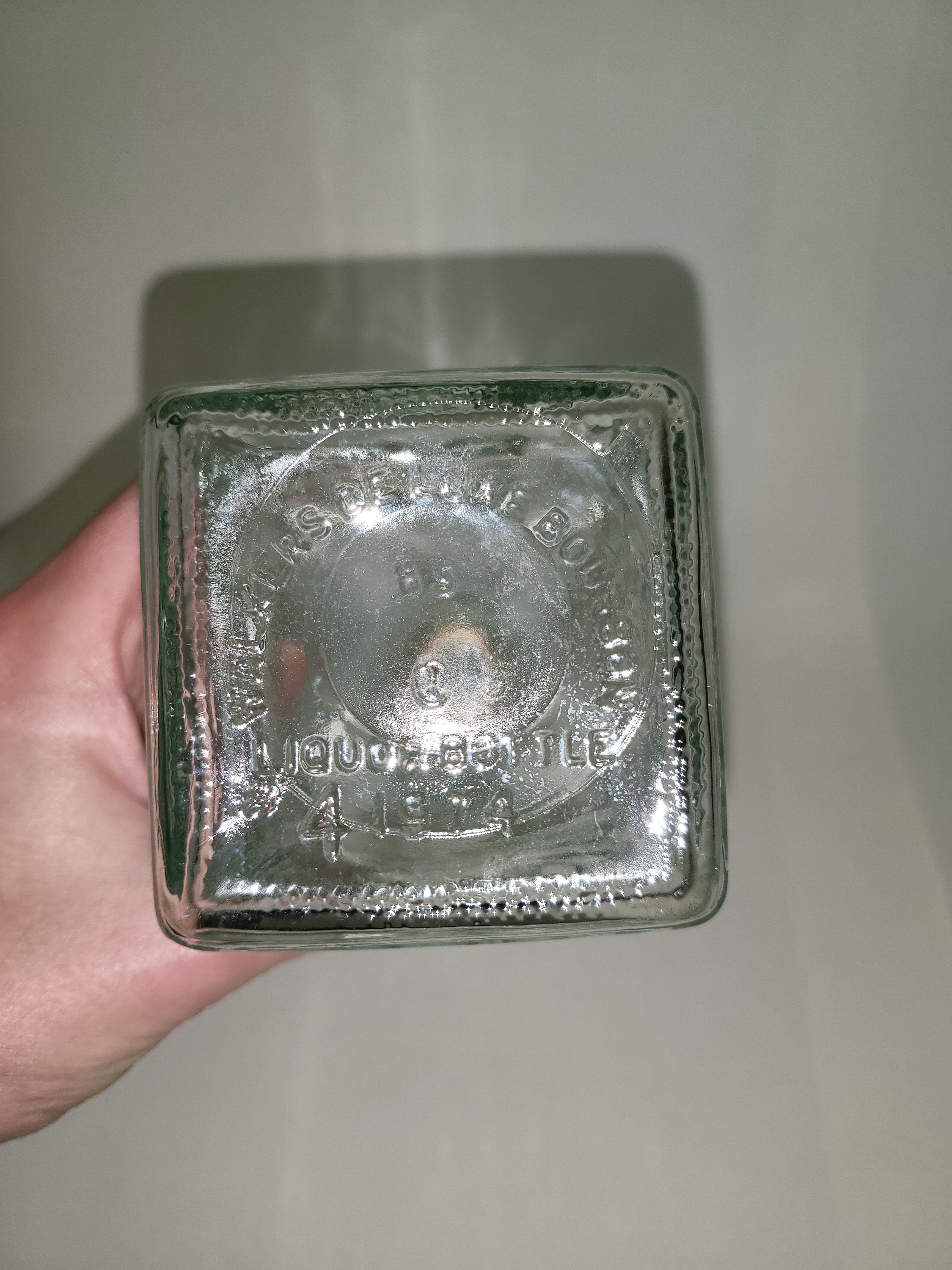 Vintage Walkers Deluxe Bourbon Decanter Glass Bottle 1974 Etsy