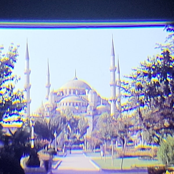 1970's Photo VINTAGE Found 35mm Istanbul Turkey Blue Mosque 1978 Original S7-22