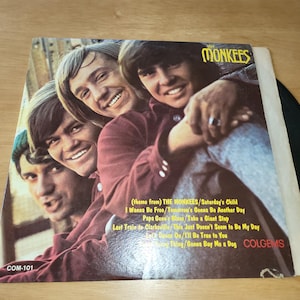 The Monkees Self Titled LP Vinyl 1966 Colgems Records COM-101 Pop Rock Music LP9