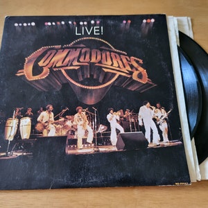 COMMODORES Live Double LP 1977 Motown M9-894A2 Soul LP7