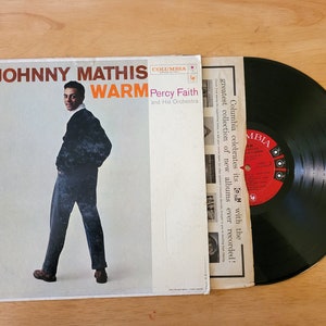 Johnny Mathis Warm LP 1957 Columbia CL 1078 Pop Music LP1