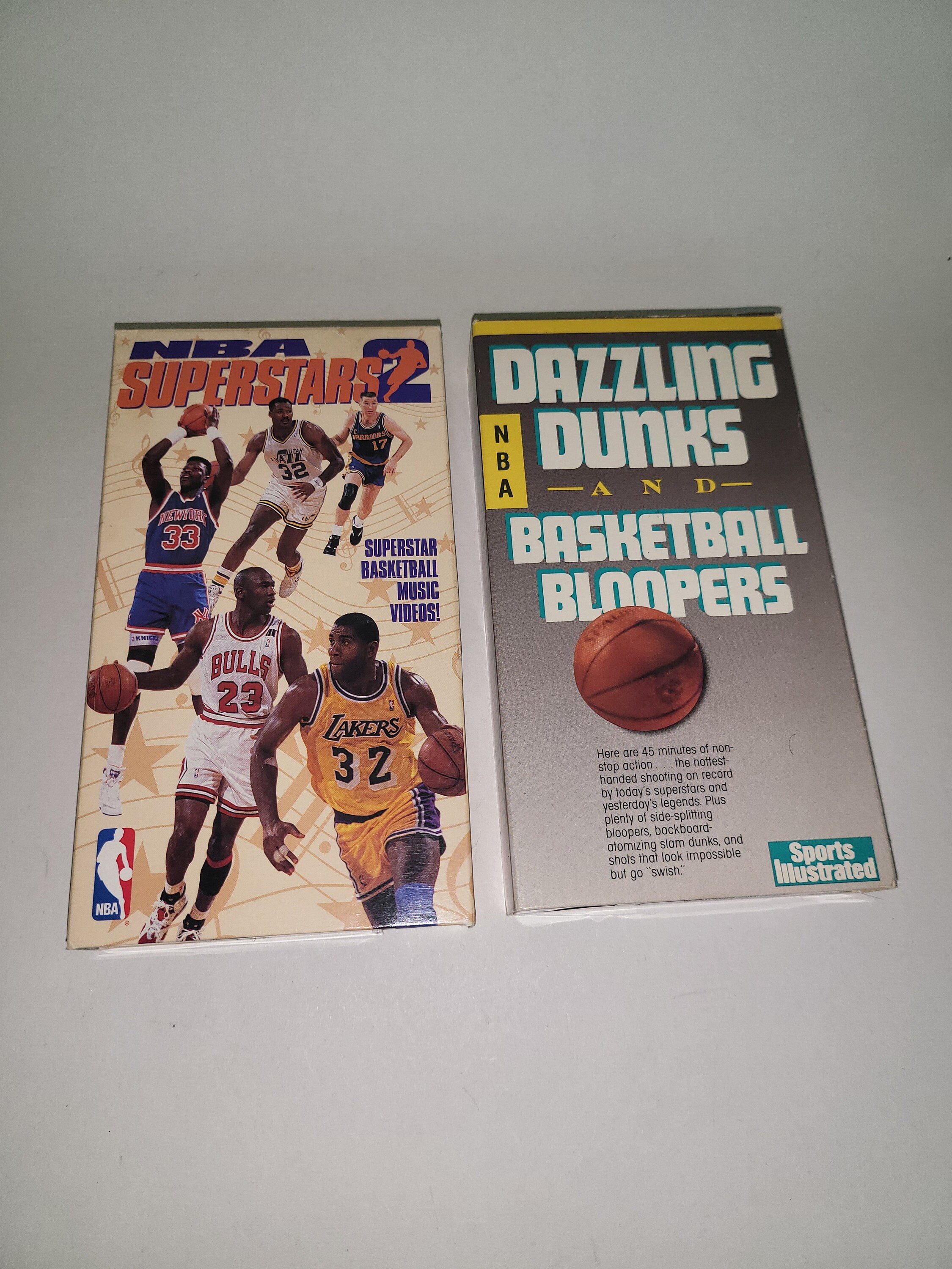 1992 NBA Superstars 2 VHS Tape Lot Michael Jordan and Dazzling Dunks  Bloopers T7 - Etsy