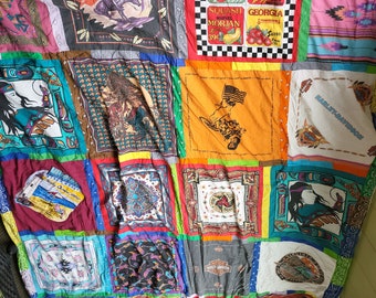 Harley Davidson Quilt Motorrad Shirts Bandanas handgemachte Decke Western Thema