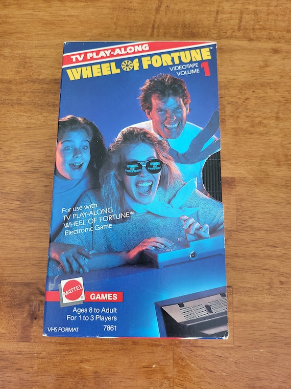 Wheel of Fortune TV Play Along VHS Volume 1 Mattel 1988