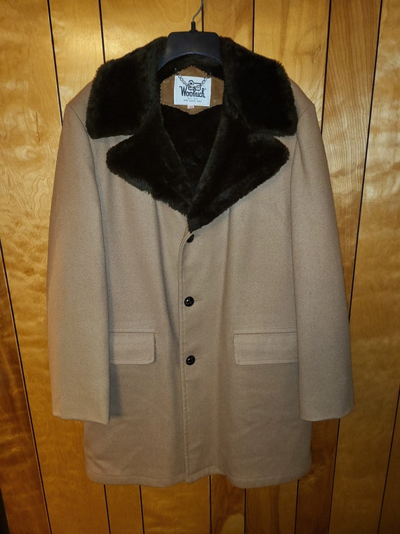 Vintage Woolrich Faux Fur Coat Fashion Jacket size