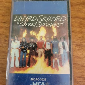 LYNYRD SKYNYRD Street Survivors 1977 Cassette Tape Flames cover MCAC-3029 cT