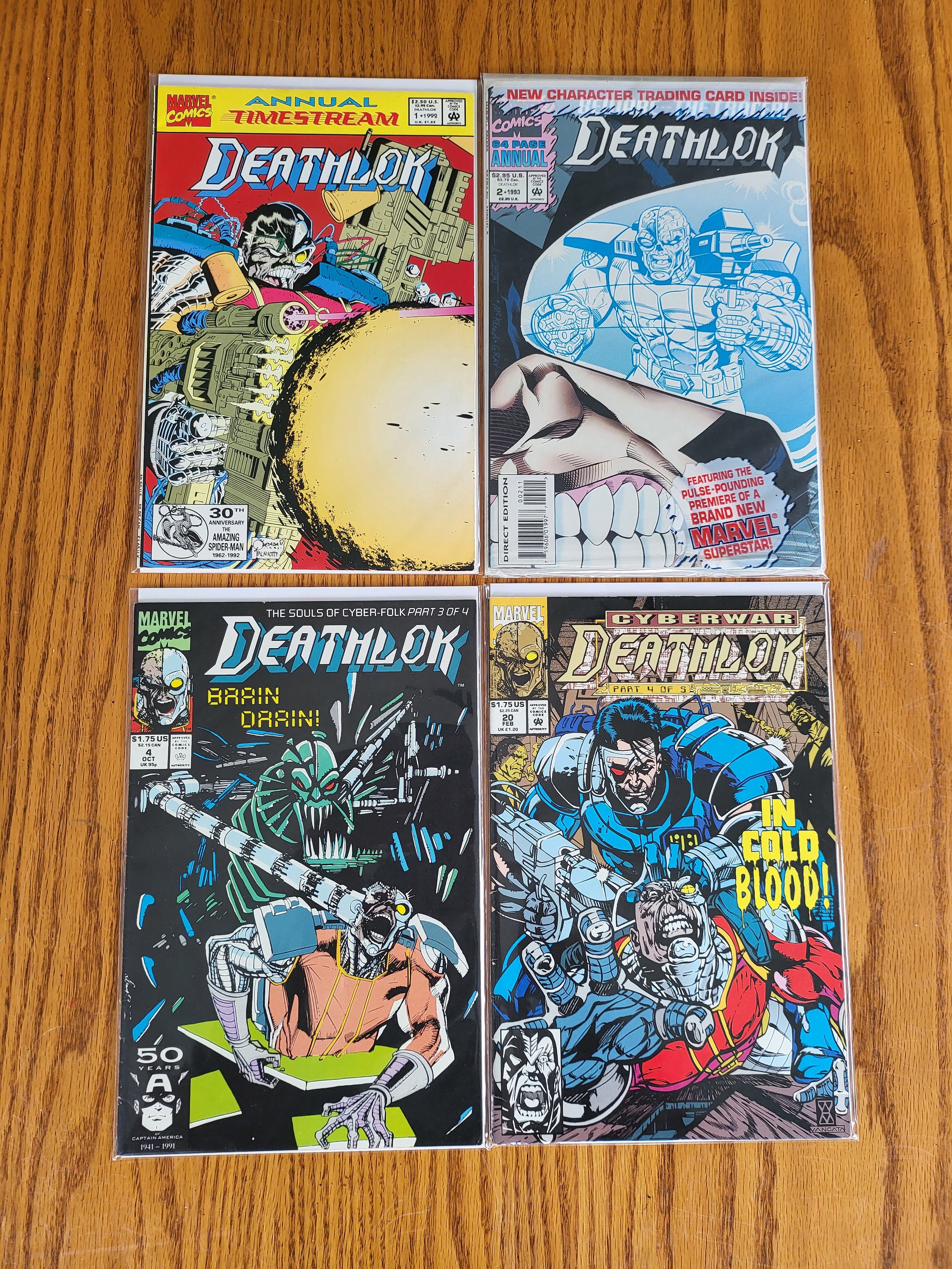 Deathlock Comic Book Lot 4 (#2, 4, 20, Annual #1) 1990s Marvel Comics ...