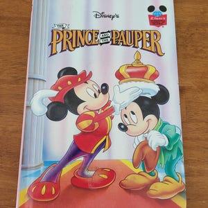 The Prince And The Pauper Hardcover Book 1993 Disneys Wonderful World Of Reading
