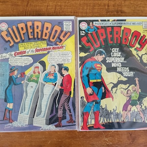 SUPERBOY DC Comics Lot 2 Books 123, 157 Silver Age 1960s W1