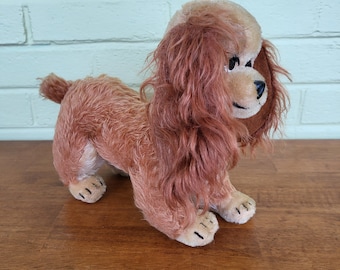Vintage LADY and the Tramp Stuffed Animal Walt Disney Cotton 70s West Germany T6
