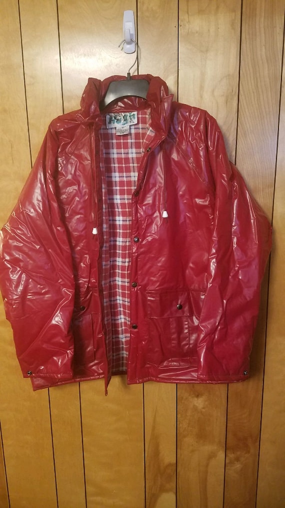 Vintage Duck Bay Rain Jacket MEDIUM 