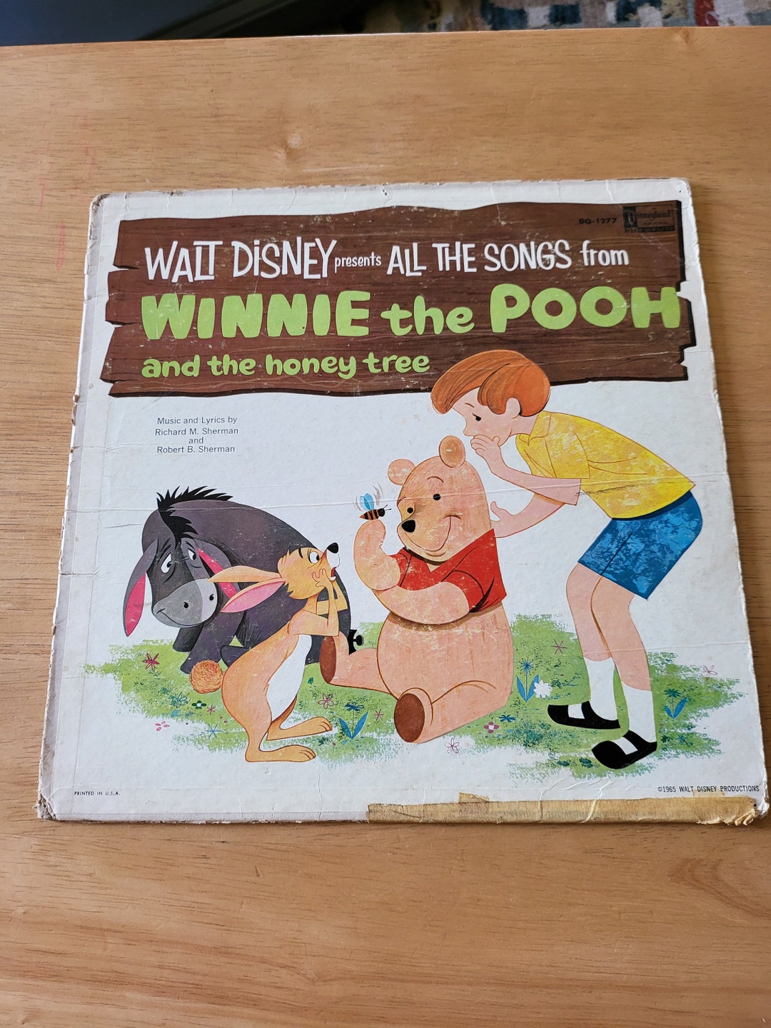 「WINNIE THE POOH」　ASPARAGUS ディズニー　レコード Yahoo!オークション - 3000枚限定 くまのプーさん 型シェイプ