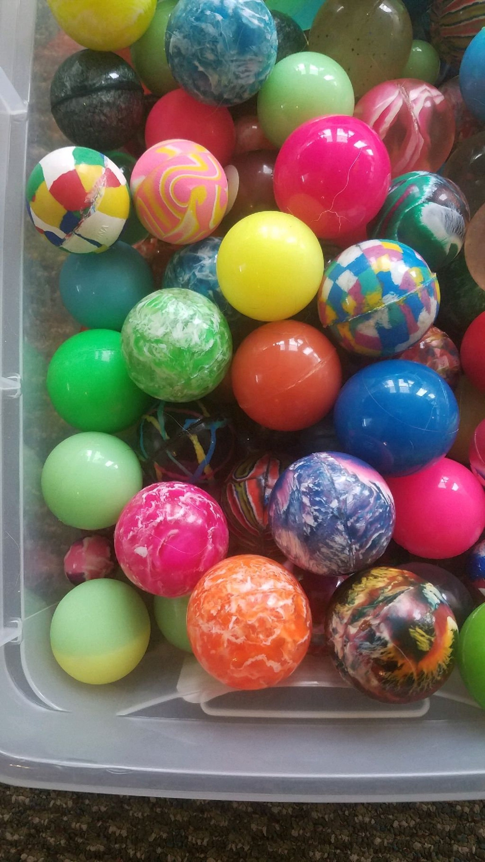 Bouncy Balls Rubber Super Balls Mixed Lot of 50 3 4 lbs Etsy